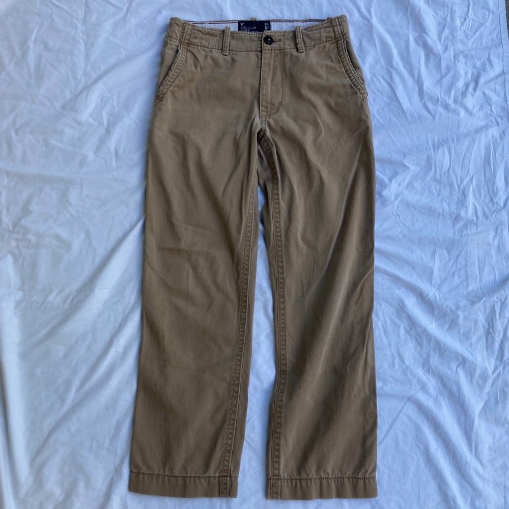 American Eagle Men's Khaki Pants, 28x30, Straight leg
